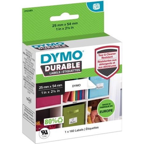 DYMO Durable Bianco Etichetta per stampante autoadesiva
