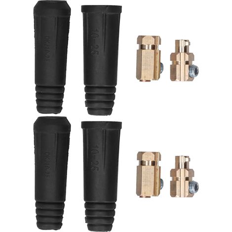 Paire de connecteurs Rapides pour Joint de câble de soudage, raccords de Prise de connecteur de Style DINSE 200 A pour câble de 10‑25 mm² DKJ10‑25, 2 Jeux (1/5)