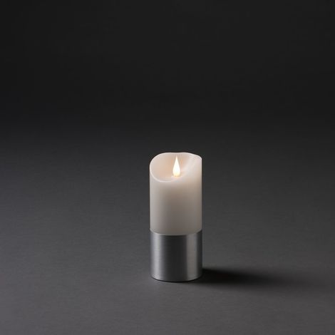 KONSTSMIDE 1822-300 LED Echtwachskerze, weiß, warmweiß (1/4)