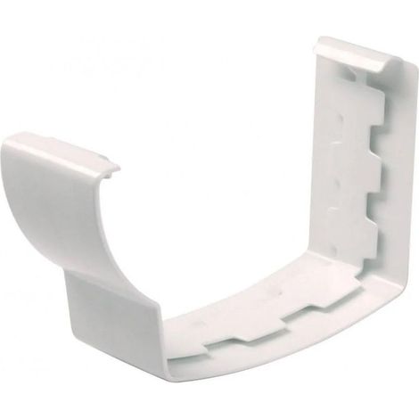 Raccord gouttière PVC jonction ovation LG38 blanche – Dimensions 105x76 mm – Évacuation optimale des eaux pluviales (1/3)