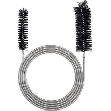Brosse de Nettoyage Flexible pour Tube d'alimentation - Outil de Nettoyage de Tuyau - Noir (1/5)
