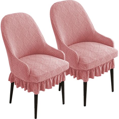 Housses de dossier très extensibles, protection moderne pour chaises de salle à manger rembourrées (1/4)