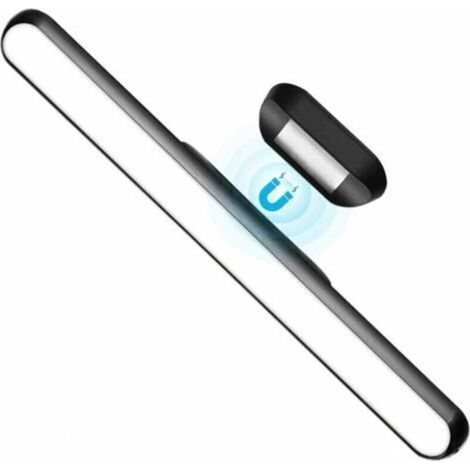 Nachtlicht für den Kleiderschrank mit einstellbarer Helligkeit per Touch-Steuerung, 3-W-Magnetspiegelleuchte, selbstklebende Leselampe, USB-aufladbar (1/4)