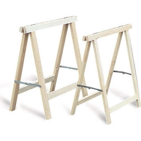 Tréteau pliant en bois 75x75 cm – Léger 1,61 kg – Design compact pour rangement facile – Support stable pour menuiserie – Mercier (1/2)