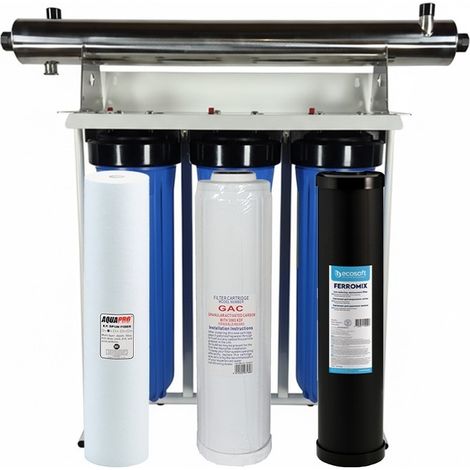 Station Stérilisation TRIO-UV Big Blue 20 Pouces Métaux lourds