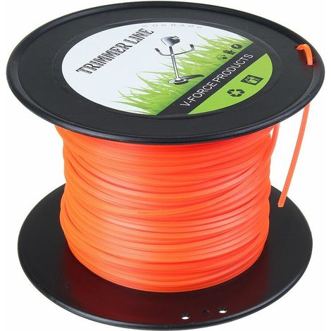 2.4mm x 100m Heavy Duty Nylon Square Edger Line Brush Cutter Cord Rope (1/5)