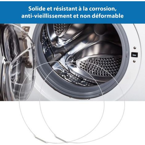 Cercle Acier - Fixation Joint Hublot Lave-Linge - Diamètre 35 Cm - Universel - 2 Pièces (1/5)