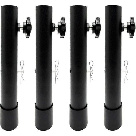 Rehausseur de table pliant rigide en 4 parties avec rallonges de pieds de bar/comptoir en acier inoxydable, type A, 44 cm (17,3 pouces) Smart (1/5)