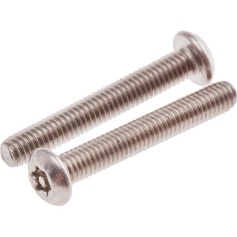 Vis de sécurité inviolable, M3 x 20mm, tête plate, en Acier Inoxydable A2 304 ( Prix pour Sachet de 100 )