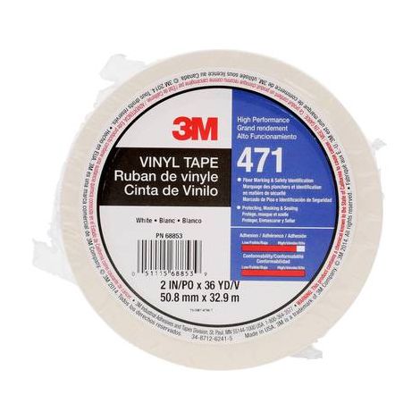 3M Rubans adhésifs en PVC doux, Couleur: WHITE (1/3)
