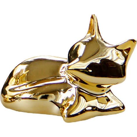 pièce de décoration de Noël miniature artisanale en céramique pour la maison (dorée)-7x4.2cm-Golden (1/3)