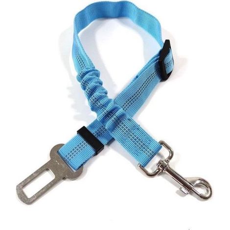 Correa cinturón ajustable, 2 piezas, cinturón absorción impactos elástica mosquetón resistente, ancho 2,5 cm, longitud total ajustable 47 70 cm (1/5)