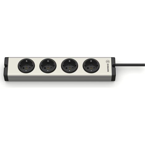 Multiprise universelle en aluminium avec 4 prises et câble d'alimentation 3 m (1/5)