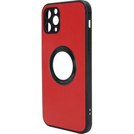 Weiche TPU-Handyhülle für iPhone 12/12 Pro, vollständiger Stoßschutz, rot (1/5)