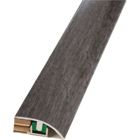 Profilo Curvo con Profilpas Laminato e 'uni Grigio 2 Pezzi in Alluminio