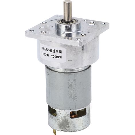 Moteur à engrenage à vis sans fin autobloquant DC24V, bobine en laiton CW CCW, réduction de vitesse de Torsion élevée 3,8a 200 tr/min 4.8KG.FCM