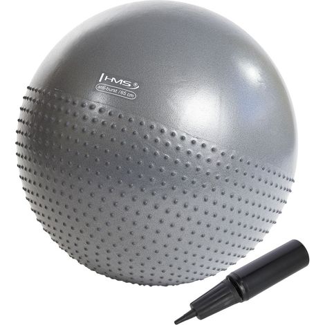 Pelota de gimnasio gris de 65 cm: antiexplosión y antideslizante (1/5)