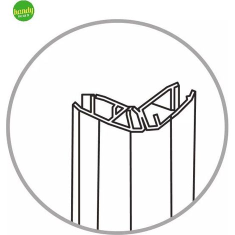 Guarnizione magnetica cromata per box doccia Tevere Silqua by Mobo