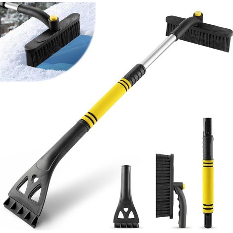 Grattoir à glace extensible avec brosse à neige - Grattoir à glace pour voiture - Brosse à neige avec raclette et grattoir à glace - Manche extra long - Manche télescopique - Grattoir à vitre - Access (1/5)