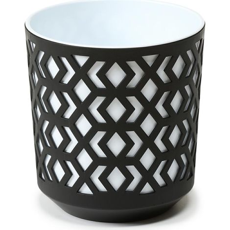 Vaso etnico bianco e nero 19xh20 cm (1/5)