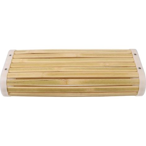 Oreiller en Bambou Creux 16x40x8 Cm Rafraîchissant pour Sauna et Hammam, Oreiller Cervical Respirant Absorbant la Transpiration, Coussin D'intérieur Confortable pour Salle de Bain (1/5)