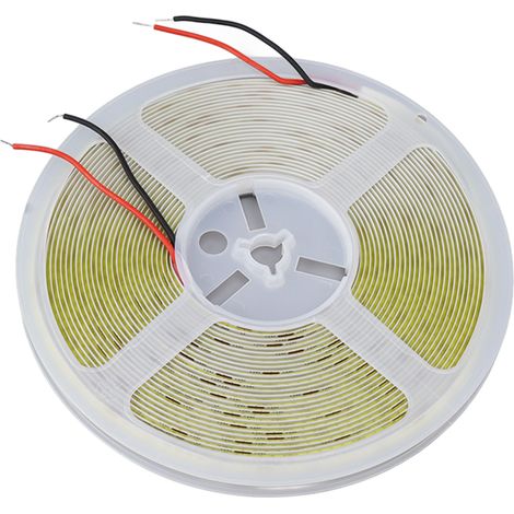 Bandeau LED COB 10m 110LM 252 perles LED, ruban flexible adhésif découpable, blanc 6000K (1/5)