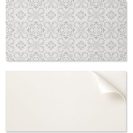 Azulejos autoadhesivos estampados: perfectos para la cocina. Dise帽o floral con detalles. 10x40x20 cm.