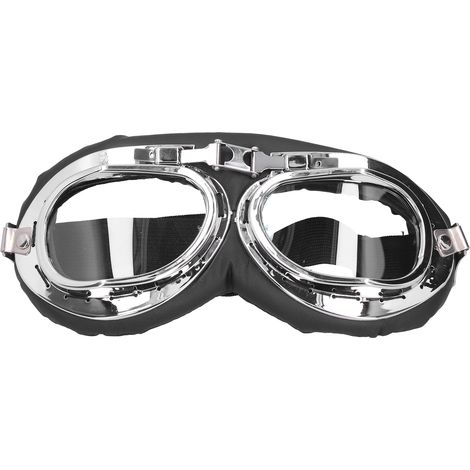 Lunettes de moto vintage, lunettes de soleil anti-poussière, coupe-vent, anti-rayures, compatibles avec le port d'un casque (1/5)