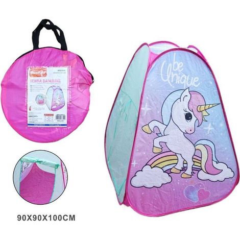 Trade Shop - ROSA ROSA ROSA UNICORNO CAPANNA CHILDREN ROSA 90X90X100 CM -