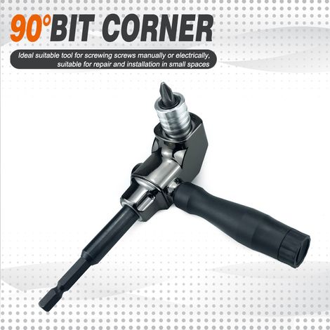 Tournevis universel pivotant, tête de tournevis, pince coupante d'angle, tournevis pivotant, perceuse électrique, tournevis pivotant électrique à 90°