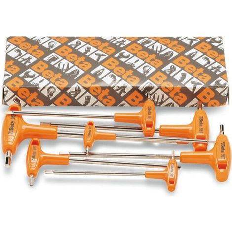 Serie chiavi maschio esagonale con impugnatura  beta 96t/s6 (1/4)