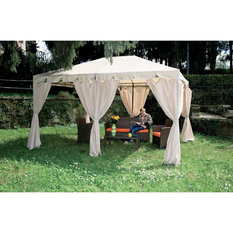 1PZ GAZEBO IN ACCIAIO CM 300X400 "ARMONIA" YF-3246