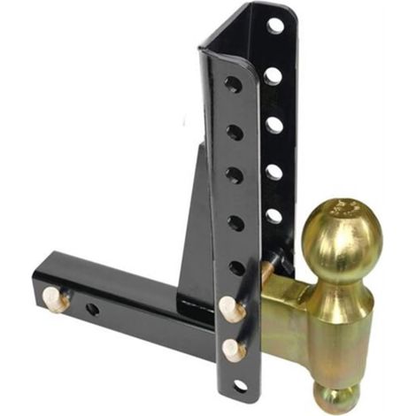10000Lbs 7.5 "Goutte Réglable Montage sur Boule Remorque Attelage Remorquage 2-5/16" Hauteur Canal-Style RV Pièces Camping-Car Caravane Accessoire (1/5)