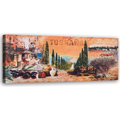 Cadre déco Paysage Toscane 90x30 (1/5)
