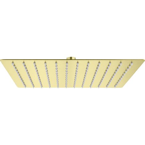 Aloni Regendusche Kopfbrause Quadrat Gold gebürstet 30 x 30 cm Aloni Regendusche Kopfbrause Quadrat Gold gebürstet 30 x 30 cm (1/3)