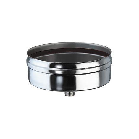 Bouchon en acier é simple paroi avec drainage  160 mm
