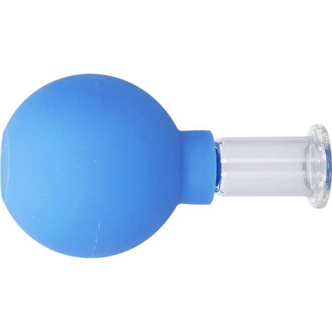 Gesichtsmassage-Schröpfgläser aus Silikon mit Vakuumfunktion, angenehm für empfindliche Haut, Schönheitspflege, Blau Nr. 2 (1/5)