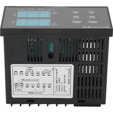 K-Typ Digitalthermostat mit LED-Anzeige, 100-240V Temperaturregler, Set für Heizpresse, präziser Wärmeregler, Digitalanzeige, 2 Stück. (1/5)