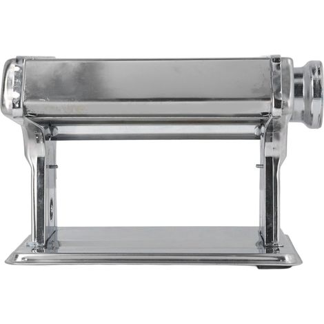Machine à pâtes manuelle en acier inoxydable à 2 lames et manivelle, idéale pour les lasagnes et les spaghettis.