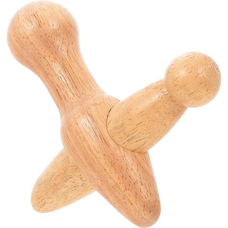 Bâton de massage plantaire en bois professionnel (4 pièces) - Acupression portable pour plantes des pieds, Stimule la circulation sanguine et la relaxation, Accessoire de massage pour maison et voyage (1/5)