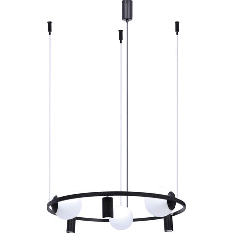 Suspension ORBIT noire/blanche 6xE27/GU10 Zuma Line (1/3)