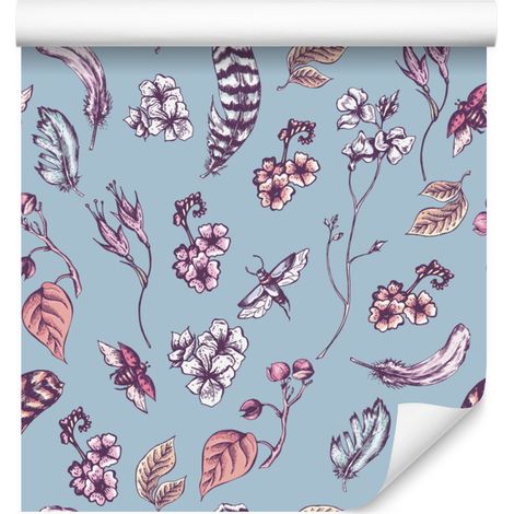 Carta da parati decorativa in stile boho per soggiorno e camera da letto, 50x1000 cm. (1/5)