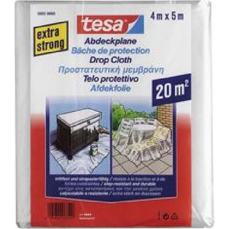 TESA BÂCHE DE PROTECTION EXTRA FORTE - 20M² - 4M X 5000MM 327-479741 (1/3)