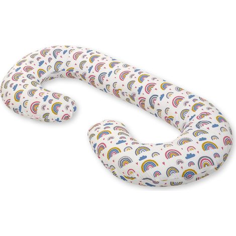 Almohada de embarazo tipo C, funda extraíble para embarazadas, para lactancia - arcoíris (1/4)