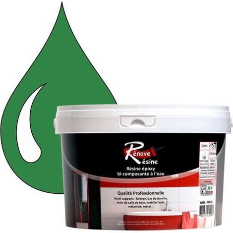 Peinture Résine 0.5L - RAL 6024 - Vert signalisation - Brillant - Monocouche (1/4)