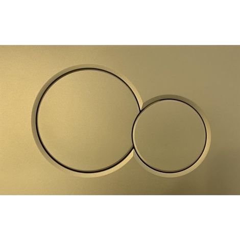 Plaque de commande pour double chasse d'eau Geberit Sigma01 : Or brossé (1/4)