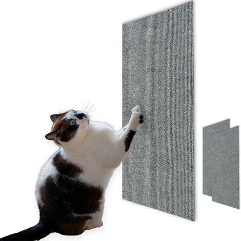 Kratzschutz für Katzen – 40 cm x 2 m, grau, selbstklebende Rolle, Kratzschutz für Katzen, Anti-Klauen-Schutz – für Möbel, Türen, Wände, Sofas, Teppiche, Theken (1/5)