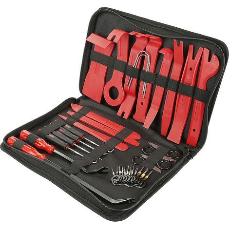 Hofuton 30PCS Outil Demontage Garniture Voiture, Outils de DéMontage Garnitures, Outils en Plastique Voiture pour Les Autoradios, Radio, Accessoires, Portes, Tableaux de Bord de Voiture (1/5)