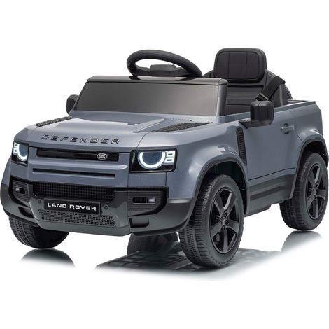 Macchina Elettrica per Bambini Licenza Land Rover Defender Small 12V con Telecomando Grigio (1/5)