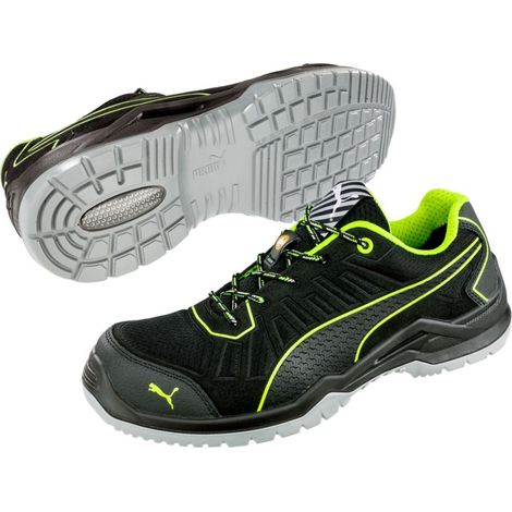 PUMA Scarpa antinfortunistica Fuse TC Green Low taglia 45 nero / verde - 64.421.0-45